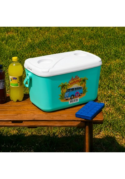 20 Lt Buzzy Baskılı Buzluk Termos 1179 Cooler Box -405 Turkuaz