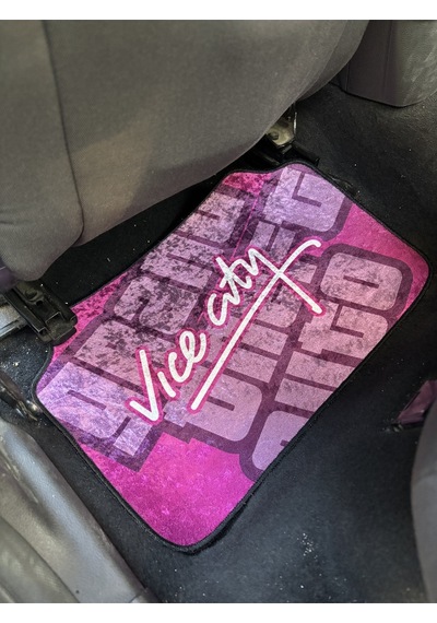 Lüx Oto Halı Paspas Desenli Yıkanabilir Unıversal Her Araca Uyumlu Gta Pembe