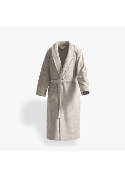 Fiorina Maison Serisi Erkek Bornoz Bej, Oeko Tex Standard 100 Sertifikalı %100 Ege Pamuğu, Dokuma 420 Gsm