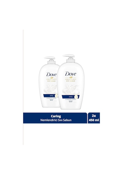 Nemlendirici Sıvı Sabun Caring 1/4 Nemlendirici Krem Etkili 450 Ml X2 Adet