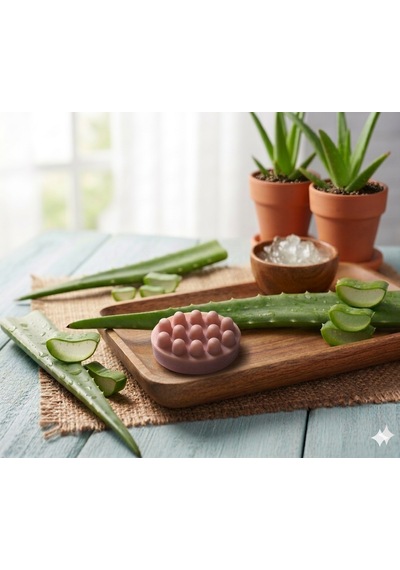 Je İxir %100 Doğal El Yapımı Aloe Vera Masaj Sabunu Kokusuz - Bitki