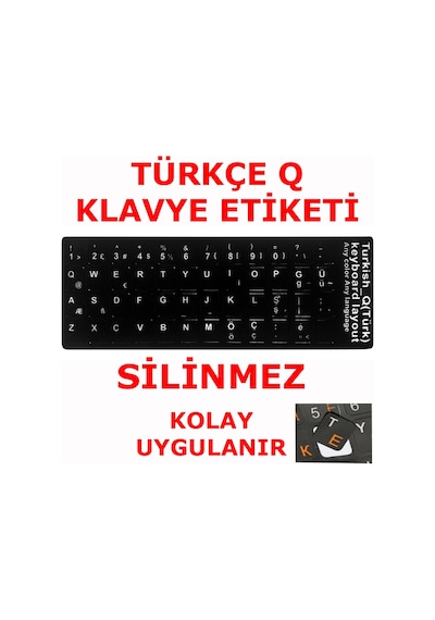 Türkçe Q Klavye Etiketi Notebook Klavye Sticker Laptop Pc Sticker