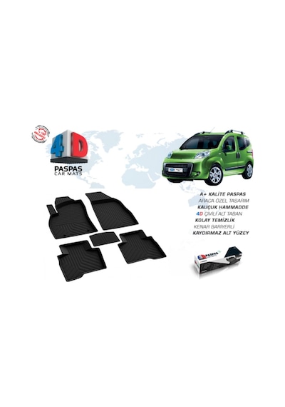 Peugeot Bipper 4D Paspas Siyah