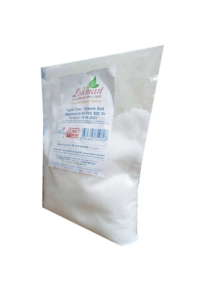 İngiliz Tuzu Yenilebilir Epsom Salt Magzenyum Sülfat 500 Gr