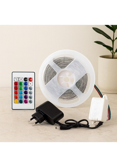 4.5 M Rgb Led Şerit 54 Led/m Kumandalı Adaptörlü