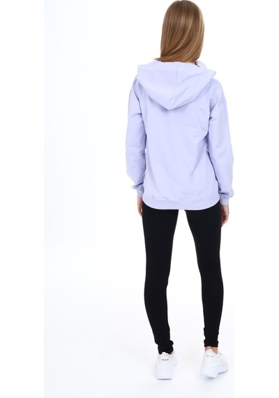 Toontoy Kids Toontoy Kız Çocuk 2'li Takım Baskılı Kapüşonlu Düşük Omuz Sweatshirt & Basic Düz Tayt Açık Lila Toontoy Kids Toontoy Kız Çocuk 2'li Takım Baskılı Kapüşonlu Düşük Omuz Sweatshirt & Basic Düz Tayt Açık Lila
