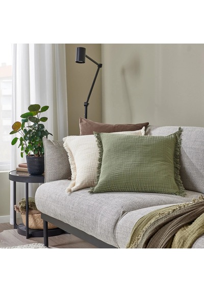 Ikea Vallkrassıng Yastık Kılıfı 50 X 50 Cm Koyu Yeşil