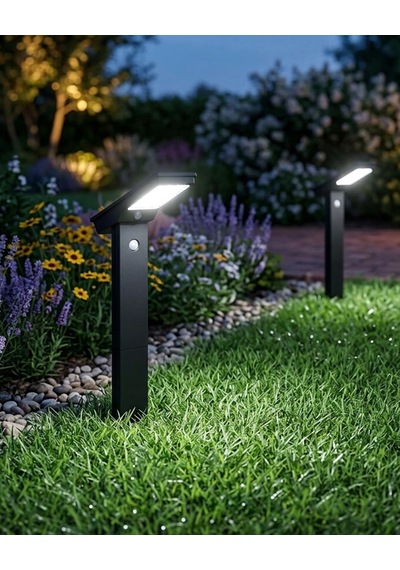 Ack Ag60-40831 Ip65 6500k Beyaz Solar Led Kazıklı Bahçe Armatürü