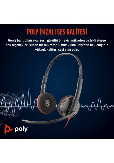 Hp Poly Bw 3220 Stereo Usb-c Hs +usb-c/a 197498429373