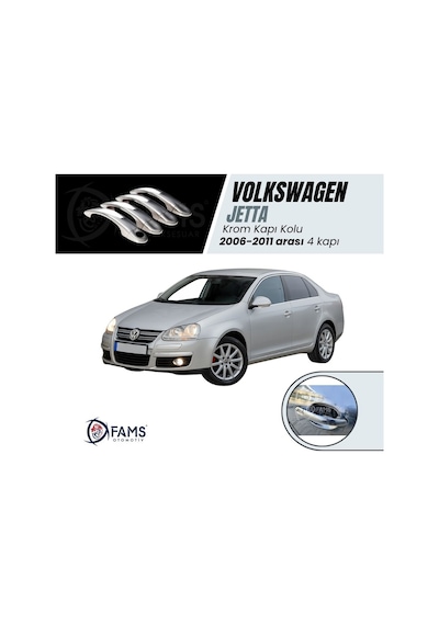 Vw Jetta Krom Kapı Kolu 4 Kapı 2006- 2011 Arası P. Çelik