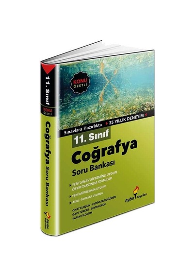 Kentkitap-Aydın Yayınları 11.Sınıf Coğrafya Konu Özetli Soru Bankası