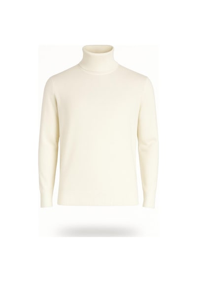 Classics Men Huffa Erkek Slim Fit Boğazlı Erkek Triko-7430 Ekru