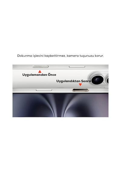 Apple Uyumlu iPhone 16 Serisi Metal Alaşımlı Hassas Dokunmatik Kamera Denetim Butonu Koruyucu