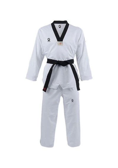 Top Glory 574610500 Siyah Yaka Taekwondo Elbisesi Beyaz-siyah 001