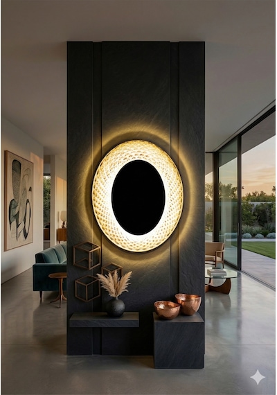 24w Dekoratif Led Kristal Duvar Apliği- Günışığı--3000k Sarı