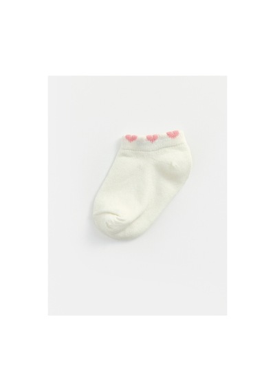 LC Waikiki Alıta Cıty Farkıyla Lcw Baby Pembe Desenli 5'li Paket Kız Bebek Patik Çorap Pembe - 925404422 Pembe