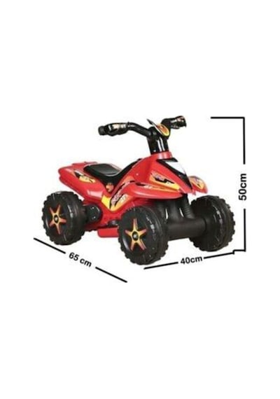 Power 6v Akülü Atv - Kırmızı Beyaz