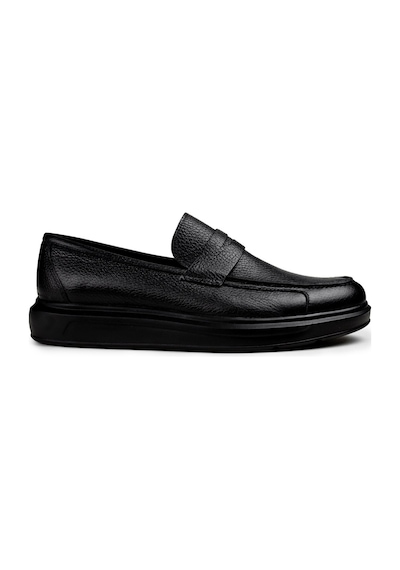 Deery Hakiki Deri Siyah Comfort Loafer Erkek Ayakkabı Siyah