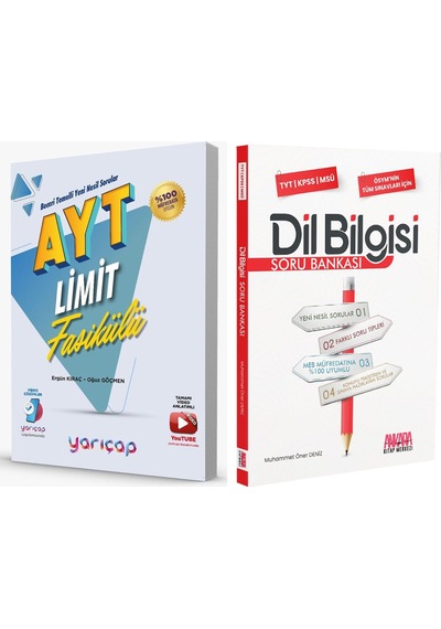 Yarıçap Yayınları Ayt Limit Fasikülleri Ve Akm Dil Bilgisi Soru Bankası Seti 2 Kitap