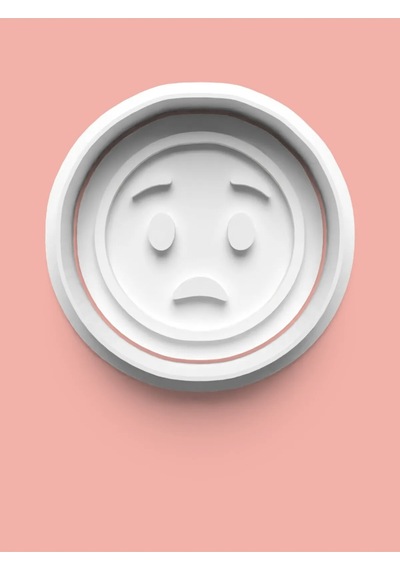 Emoji Surat İfadesi Kurabiye Kalıbı Ve Şeker Hamuru Kalıbı 0017-4