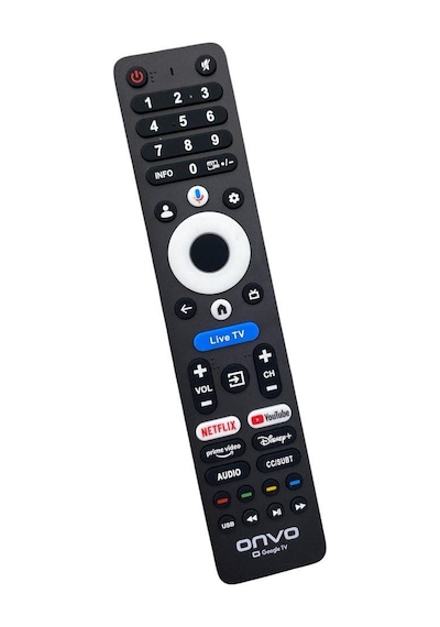 Onvo Google Tv  Logolu Kumanda Live Tv Tuşlu - Ses Komutlu