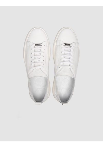 Cabani Erkek Minimal Beyaz Deri Sneaker Beyaz
