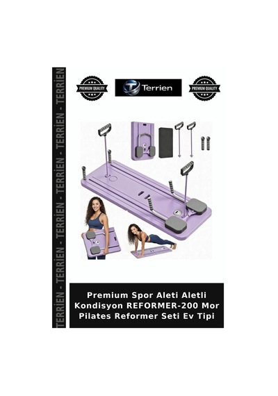 Premium Spor Aleti Aletli Kondisyon Reformer-200 Mor Pilates Reformer Seti Ev Tipi