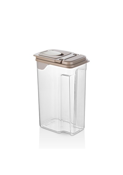 Erzak Kabı No.2 3,6 Litre Sızdırmaz Gıda Saklama Kabı, Dayanıklı Ve Pratik Bej