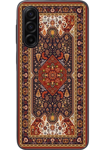 Samsung Galaxy A17 Uyumlu Anadolu Motif Halısı Baskılı Silikon Kılıf Renkli