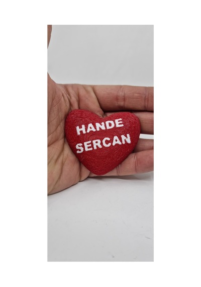 Sevgililer Günü İsme Özel Magnet Pembe