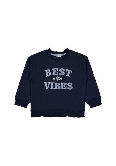 Civil Girls Best Vibes Nakışlı 2-5 Yaş Sweatshirt Lacivert
