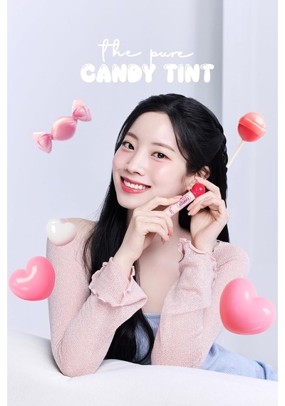 Uzun Süre Kalıcı, Parlak Bitişli, Su Bazlı Tint A'pıeu The Pure Candy Tint No.02 Strawberry Çok Renkli