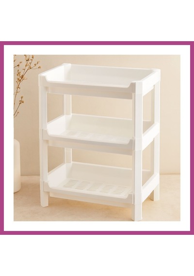 Gees Global 3 Katlı Geniş Sepet Organizer Raf Ünitesi 510x205x685 Mm Gbzs Çok Renkli