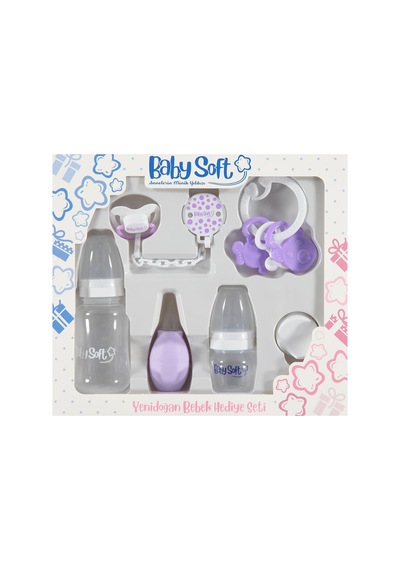 Baby Soft Yenıdogan Bebek Hedıye Setı - Lila