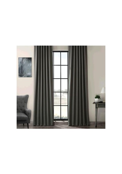 Evdepo Home Blackout Fon Perde,%100 Karartma, Isı Yalıtımlı, Pilesiz, Antrasit, Tek Kanat 220 X 280 Cm Genel