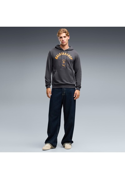 Puma Galatasaray Ftblculture Erkek Kapüşonlu Sweatshırt 786842 19 Gri