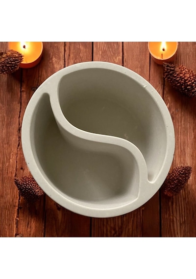 Bernami Mumluk Şamdanpinterest Ying Yang Boş Obje Saksı Yasa Mumluk Beton Dekoratif Obje Diğer