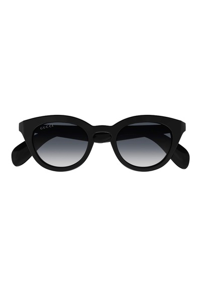 Gucci Gg 1934s 001 47 Unisex Oval Degrade Siyah Kemik Güneş Gözlüğü Siyah