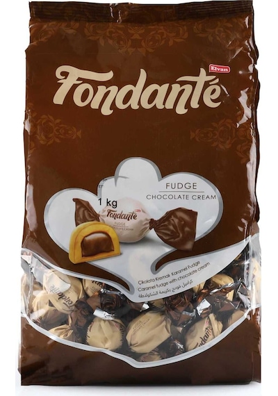 Fondante Fudge Çikolata Kremalı 1000 Gr. (1 Poşet)