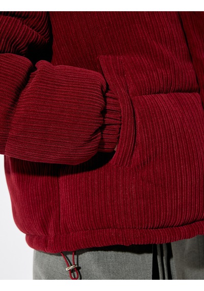 Koton Kadife Şişme Mont Oversize Kapitoneli Düğmeli Cep Detaylı Dik Yaka Bordo 5wal20141ıw Bordo Koton Kadife Şişme Mont Oversize Kapitoneli Düğmeli Cep Detaylı Dik Yaka Bordo 5wal20141ıw Bordo