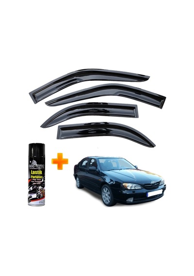 Nissan Primera Mügen Cam Rüzgarlığı 1995-2002 Arası 4 Lü Takım +500ml Lastik Parlatıcı