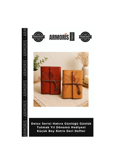 Delux Serisi Hatıra Günlüğü Günlük Tutmak Yıl Dönümü Hediyesi Küçük Boy Retro Deri Defter Çok Renkli