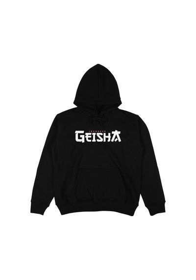 Tarzsokak Geisha V2 Oversize Unisex Kapüşonlu Sweatshirt Hoodie Siyah