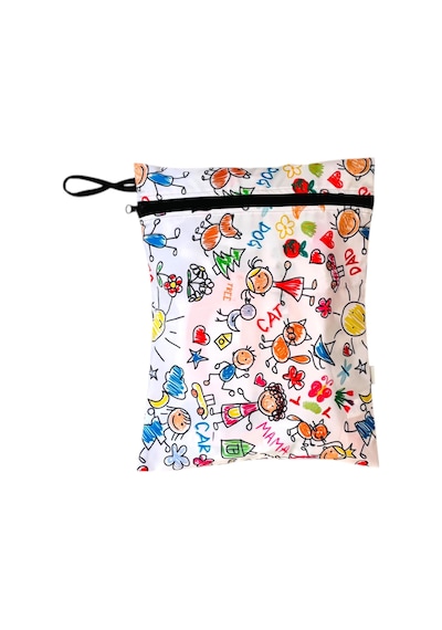 2 Adet, 36 X 30 Cm Summer Ve Family Desen, Sıvı Geçirmeyen Çok Amaçlı Çanta, Ekonomik Set, Yıkanabilir, Fermuarlı Ve Askılı Diğer