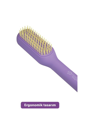 Pro Selfcleanbrush - Saç Açma Tarama Masaj Fırçası- Kendini Temizleyen Saç Fırçası Lila