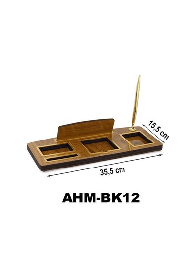 Ahşap Masa İsimliği Tek Kalemli Bk12