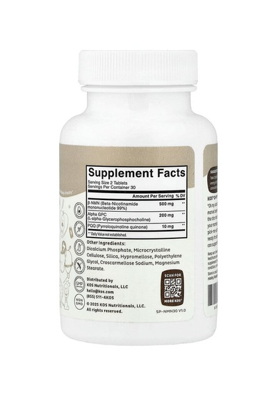 Kos, Oh My Nmn , 60 Tablets
