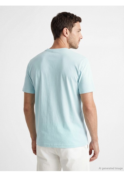 Lcwaıkıkı Classic Mavi %100 Pamuklu Regular Fit Basic Tişört