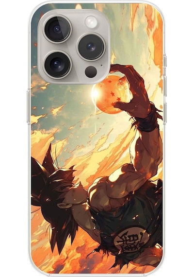 Apple Uyumlu iPhone 13 Pro Şeffaf Kılıf Dragon Ball-z Tasarımlı 3
