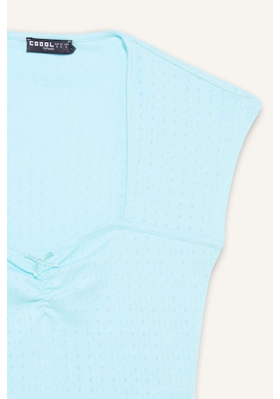DeFacto Coool Fitted Crop Kısa Kollu Tişört F2238AX25SMTR516